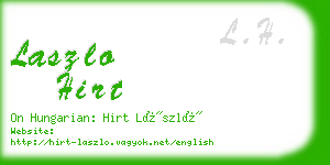 laszlo hirt business card